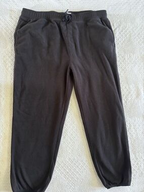 Old Navy Men’s 3XL Tall Black Fleece Sweatpants Preowned Big and Tall Lounge